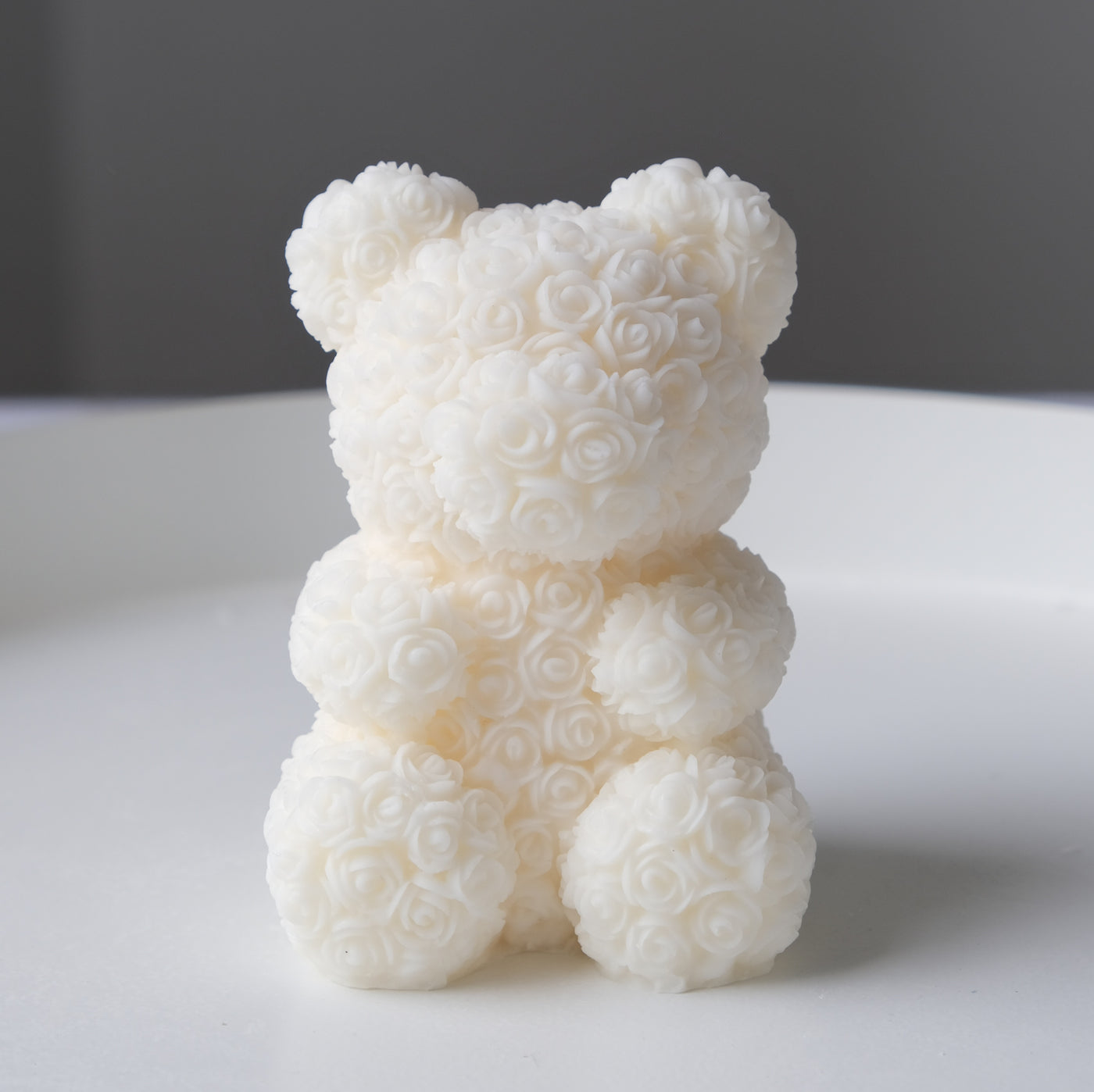 Floral Teddy Bear Candle Mold